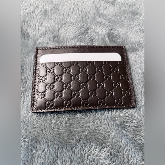 BRAND NEW Gucci Guccissima Brown Card Case - Picture 10 of 10